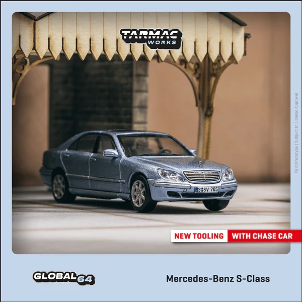 TARMAC MERCEDES BENZ S-CLASS HORIZON BLUE METALLIC