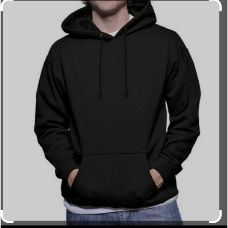 sweater Hoodie polos tebal