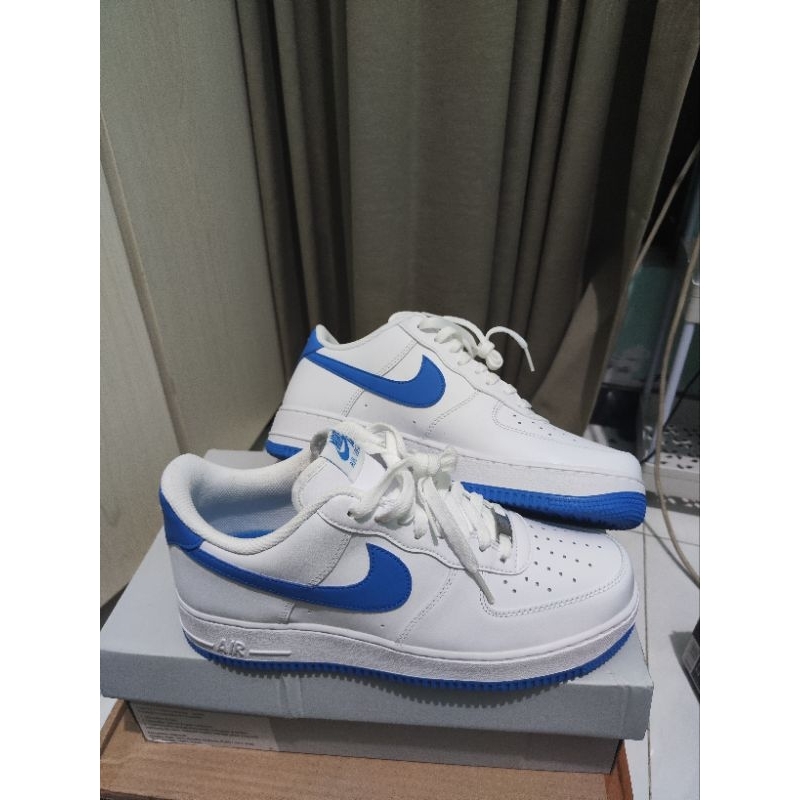 Nike Men's AIR Force 1 Photo Blue Original