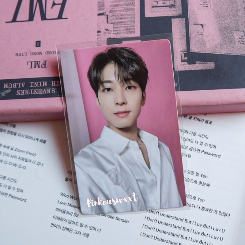 [PILIH J&T/JNE] WONWOO TC SELCA CAFE PINK | WONWOO BARBIE