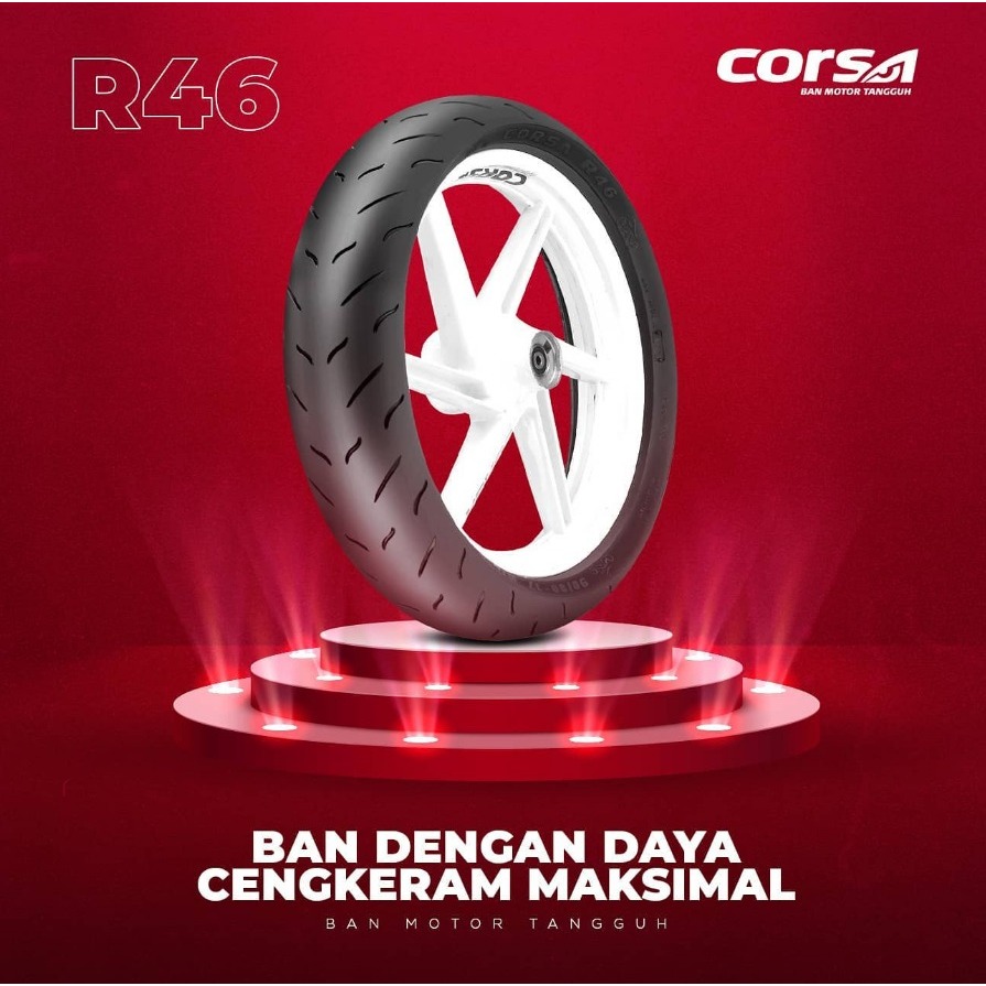 [READY COD] BAN CORSA 90/80-17 PLATINUM R46 SOFT COMPOUND Ban Motor GTR 150, MX KING 150, VIXION, JU