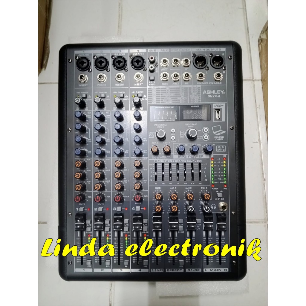 mixer ashley ONYX 4 ORIGINAL 4channel ASHLEY ONYX4