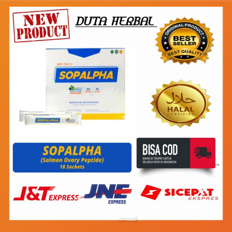 BIOBOOST SOPALPHA 1 BOX 18 SACHET (ORIGINAL - BPOM - HALAL)