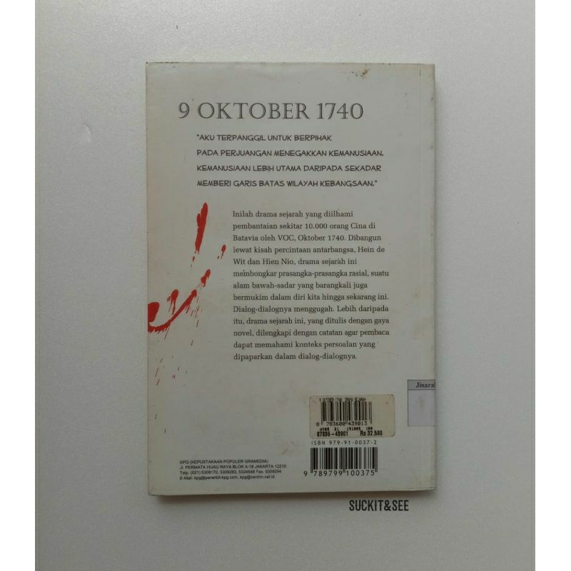Judul : buku 9 Oktober 1740 drama sejarah