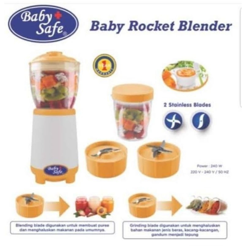 Baby Safe Baby Rocket Blender | Blender Penghalus MPASI