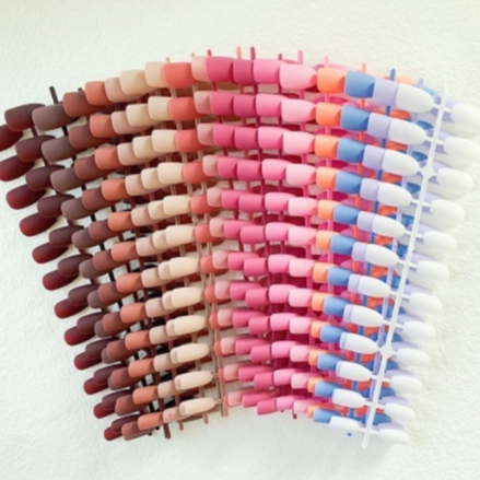 Kuku Palsu Polos Matte kuku palsu panjang isi 24 balerina matte