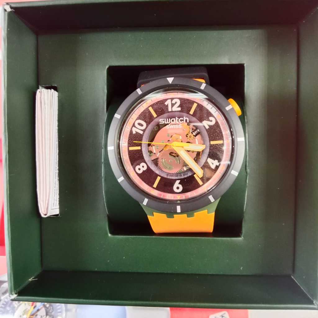 Jam Tangan Pria SWATCH SB03G107 Big Bold Original Garansi