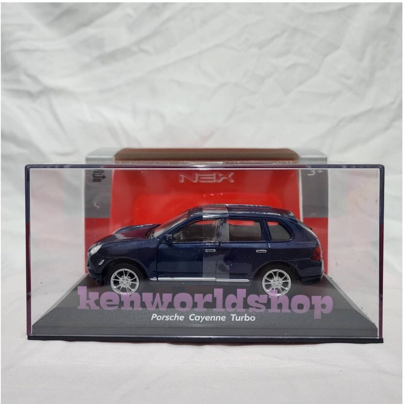 Diecast Welly Nex Porsche Cayenne Turbo Biru 1/32 [Box Akrilik]