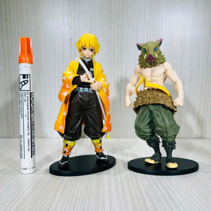 Figure tanjiro zenitsu nezuko hashibira inosuke kanao tsuyuri demon slayer kimetsu no yaiba  tinggi 