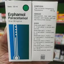 Erphamol Paracetamol Sirup 60 ml per Botol