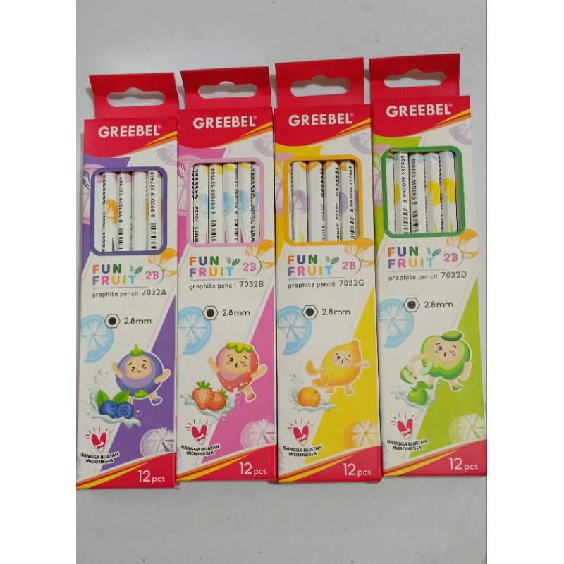 

(12 pcs) PENSIL 2B GREEBEL PERPAK