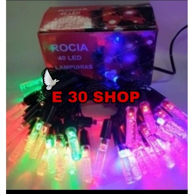 Lampu Natal Hias Led Silinder Gantung TumblerRGB Rainbow Warna-Warni