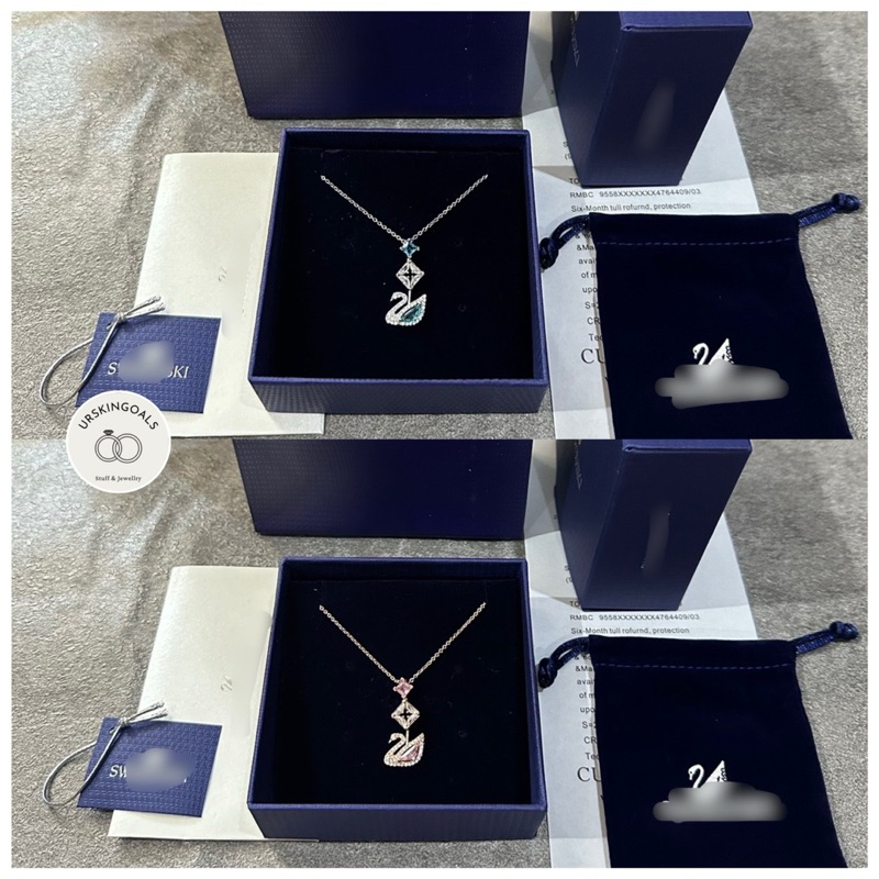 Sylviana723 Kalung Swarovski - Swarovski Necklace - Swarovski Swan Necklace Kalung Original 100%