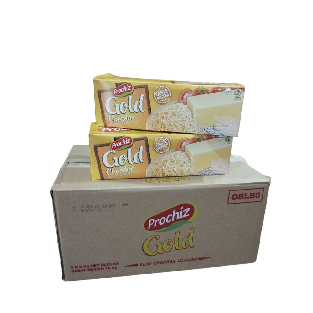 

Prochiz Gold Cheddar 2kg x 8pcs KARTONAN