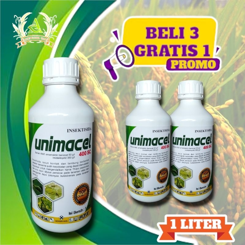 INSEKTISIDA UNIMACEL 400 SC BAHAN AKTIF EMAMEKTIN BENZOAT IMIDAKLORPID