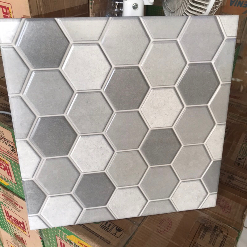 KERAMIK 40X40 MOTIF HEXAGON (MATE-DOFF)/ KERAMIK DAPUR/ KERAMIK KAMAR MANDI/ KERAMIK HEXAGON
