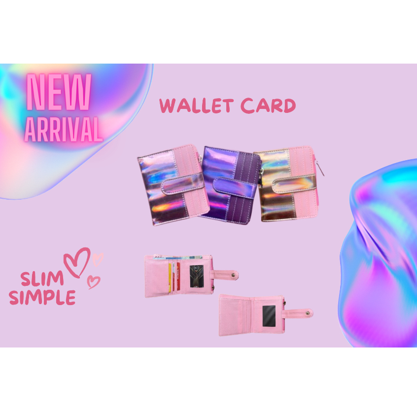 Dompet Kartu Lipat Mini Hologram