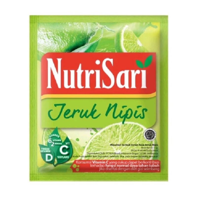 

NutriSari Jeruk Nipis 1 Renceng 10 Sachet