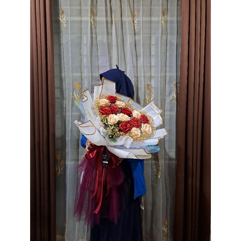 [READY] BUKET BUNGA MAWAR PREMIUM | BUKET MEDAN | BUKET WISUDA | FAIRY BOUQUET | BUKET BUNGA TULIP |