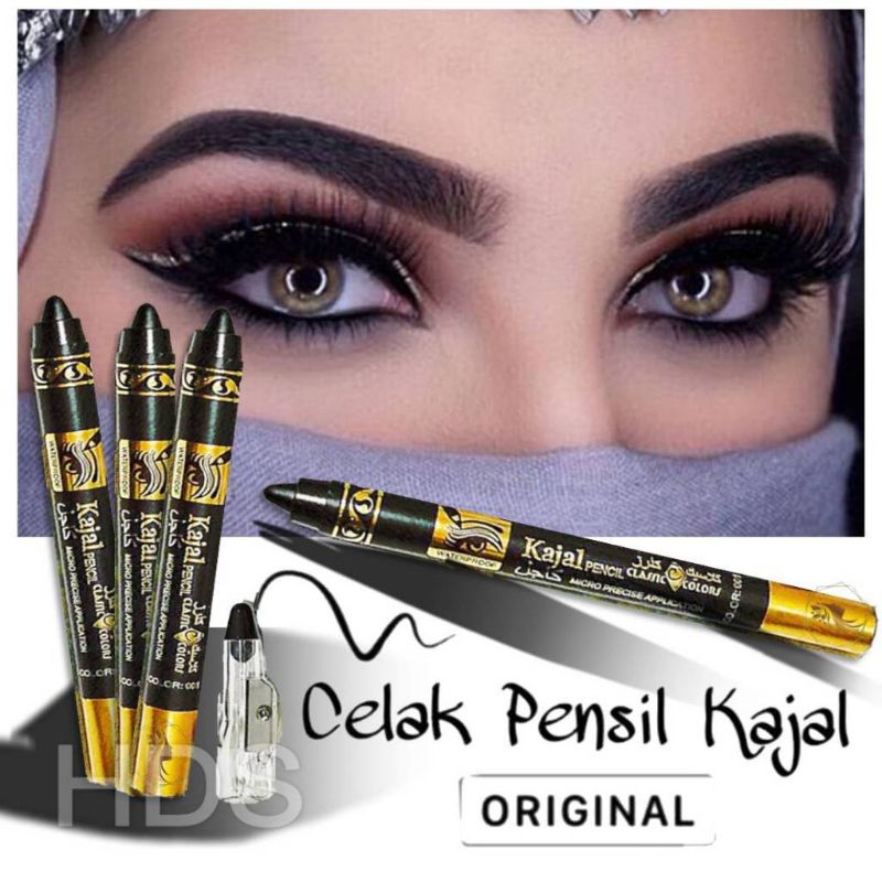 Celak Mata Arab Kajal Waterproof  Original