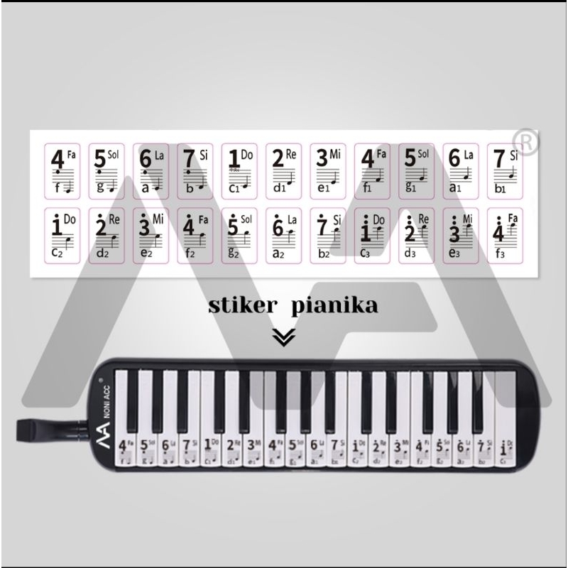 

Promo Sticker Not pianika Polos Noni ACC 2set bisa pilih warna