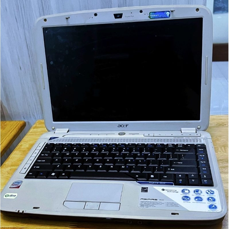 laptop preloved Acer 4920 14 inch prosesor Intel core 2 Duo ram 4gb ddr2 baterai cocok untuk pekerja