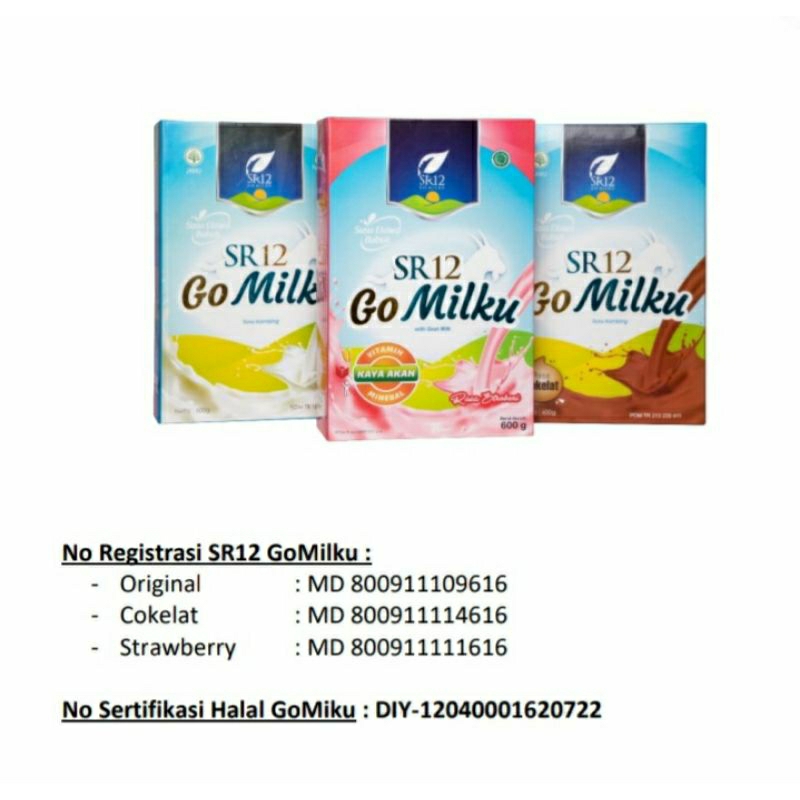 

GoMilku SR12 Susu Kambing Etawa Original 600gr