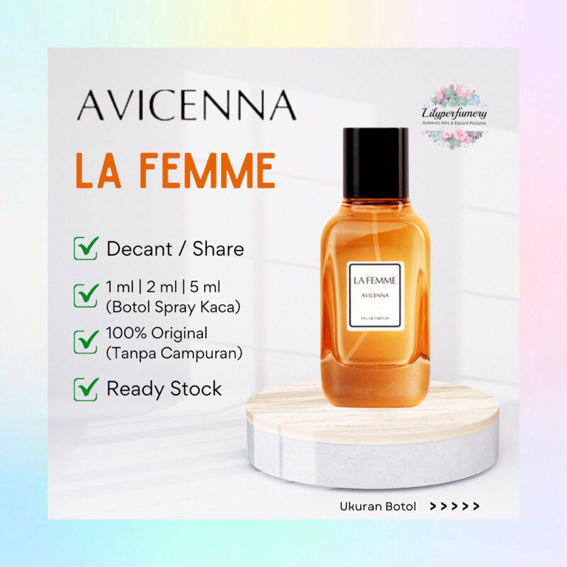Parfum Decant / Share AVICENNA LA FEMME EDP 1 ml | 2 ml | 5 ml (Authentic Only!)