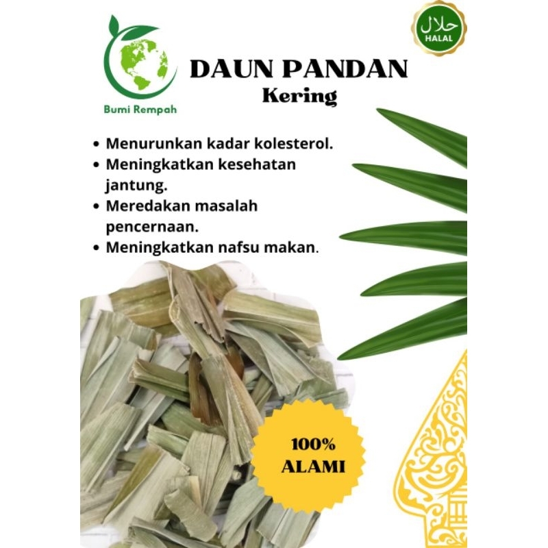 Daun pandan kering
