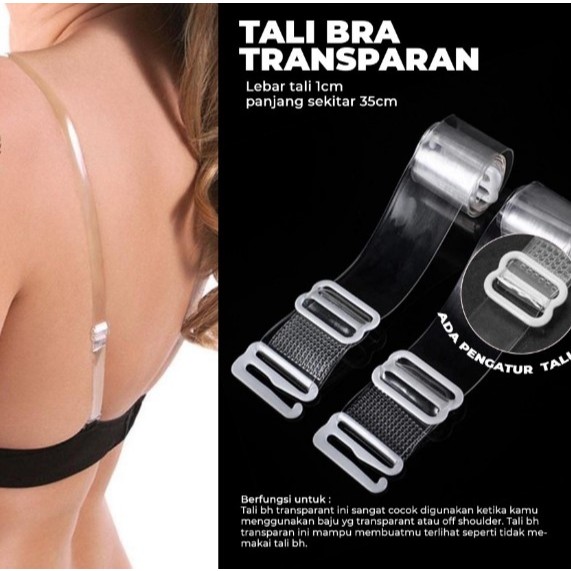 Tali Bra BH Transparan Silicone Premium Quality