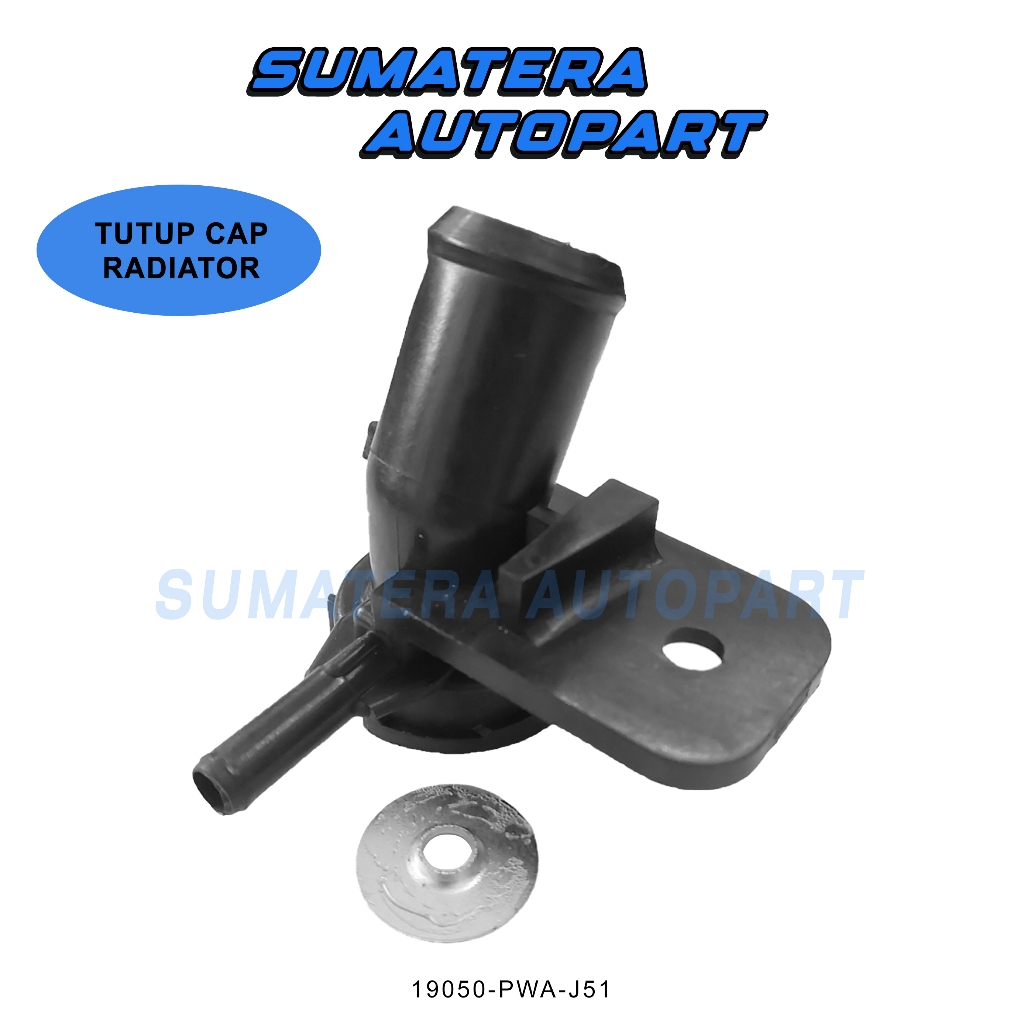 Water Filler Dudukan Pipa Sambungan Tutup Cap Radiator Jazz Gd3 2004 2005 2006 2007
