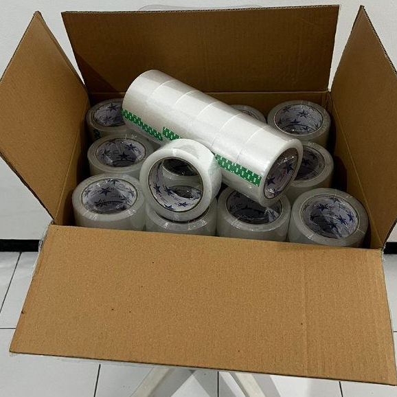 

Lakban Bening 45Mm X 100 yard 1 dus isi 72 pcs