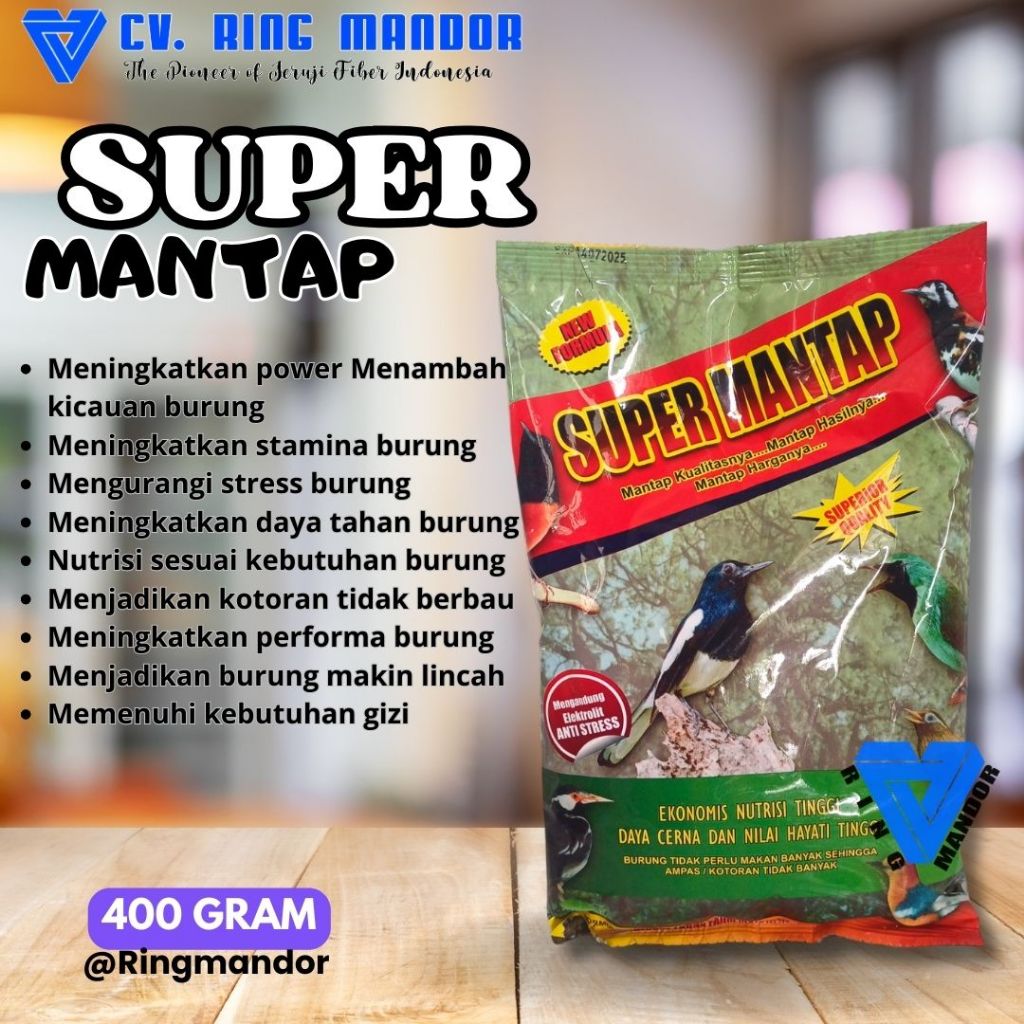VUER SUPER MANTAP - PUR SUPER MANTAP PAKAN VOER BURUNG MURAI SUPERMANTAP KACER CUCAK JALAK SATU PROD