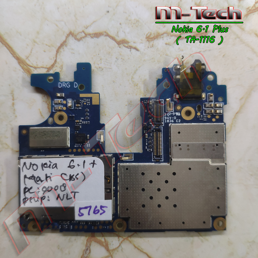 [5765] PCB Mesin Nokia 6.1 Plus (TA-1116) minus mati matot