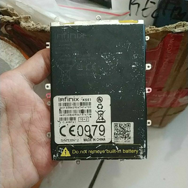BATERAI BEKAS INFINIX NOT 1X551 MINUS FLEKSIBEL