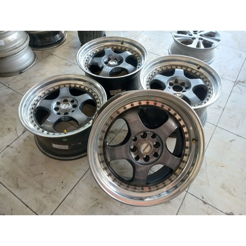 velg racing work meister r17x8,5/9,5 pcd 8x100/114 cocok buat jazz,avanza,livina,vios,baleno dll