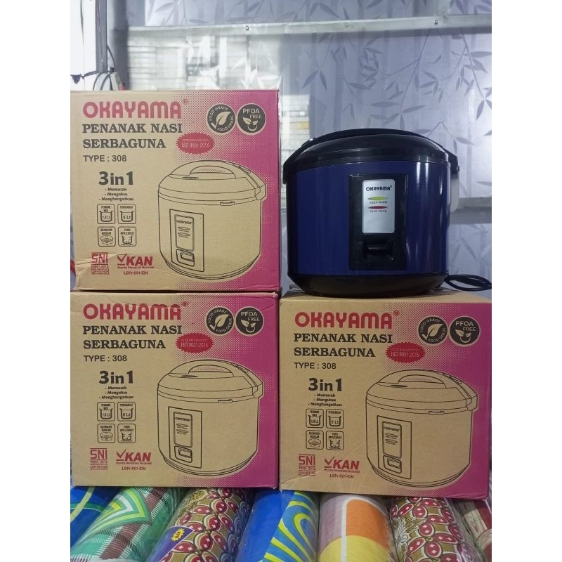 Rice Cooker / Magic Com Okayama 1 Liter - 1,8 Liter Merk NATIONAL FL SANGAT COCOK UNTUK HADIAH / HAM