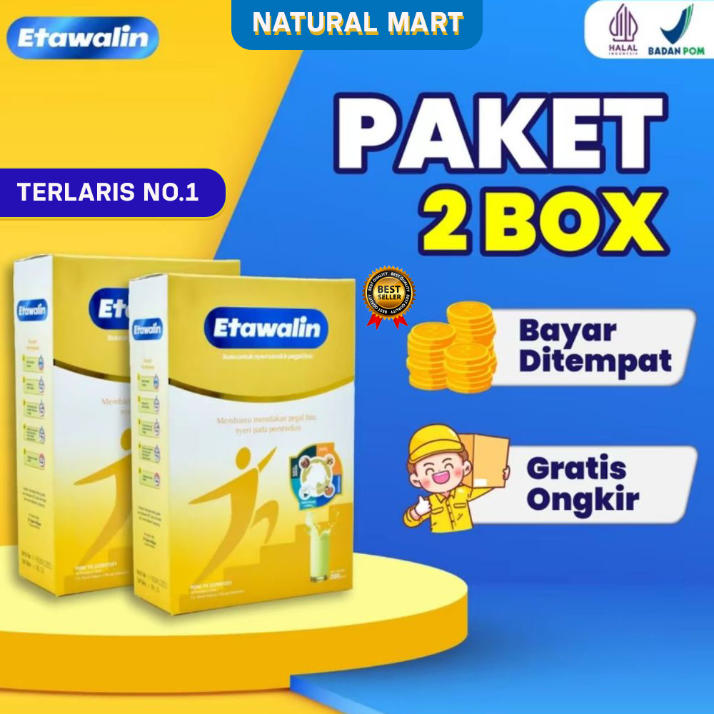 

[TERLARIS] Etawalin Paket 2 Box - Susu Kambing Etawa Sembuhkan Syaraf Kejepit Asam Urat Rematik Gejala Stroke dan Tulang Original