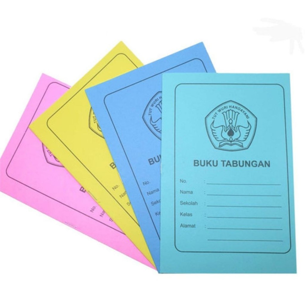

Buku Tabungan Sekolah / Buku Tabungan Kecil Isi 10 Lembar varian sampul warna - Pink