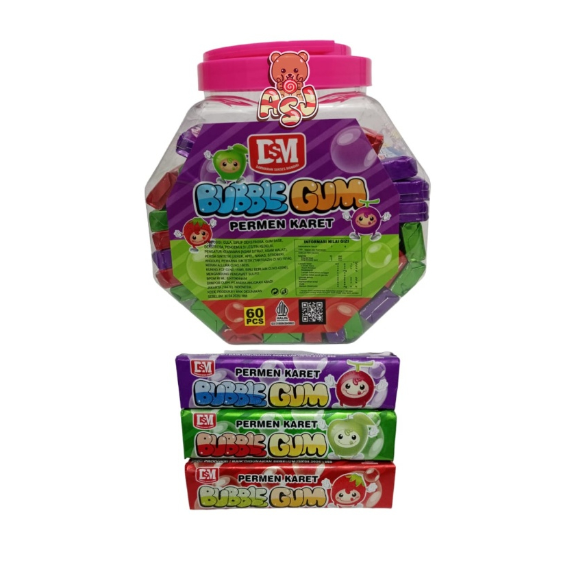 

DSM BUBBLE GUM TOPLES ISI 60