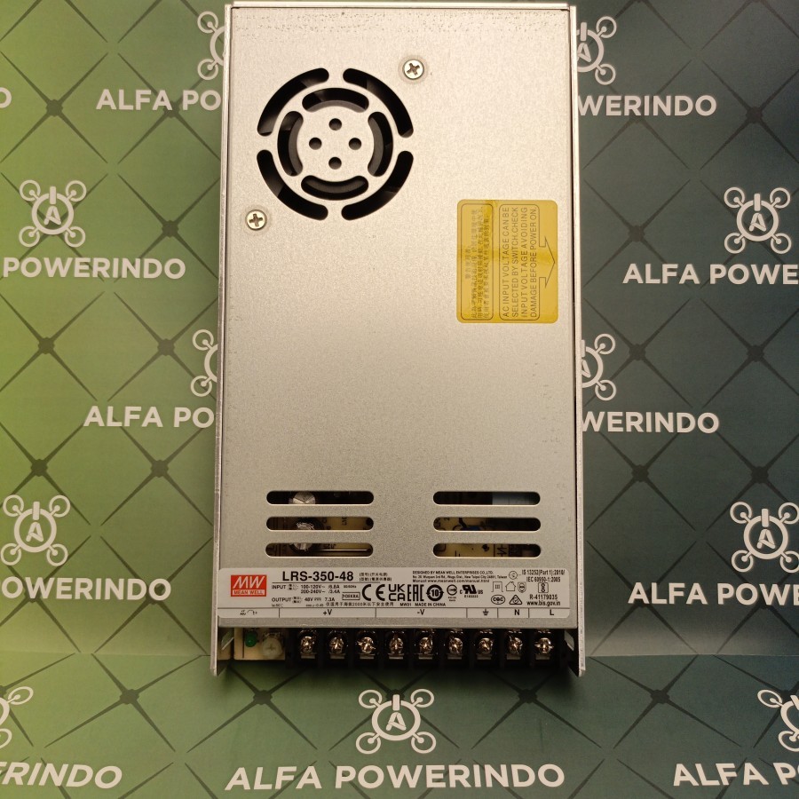 LRS-350-48 MEAN WELL POWER SUPPLY 7,2A 48V 350Watt MEAN WELL