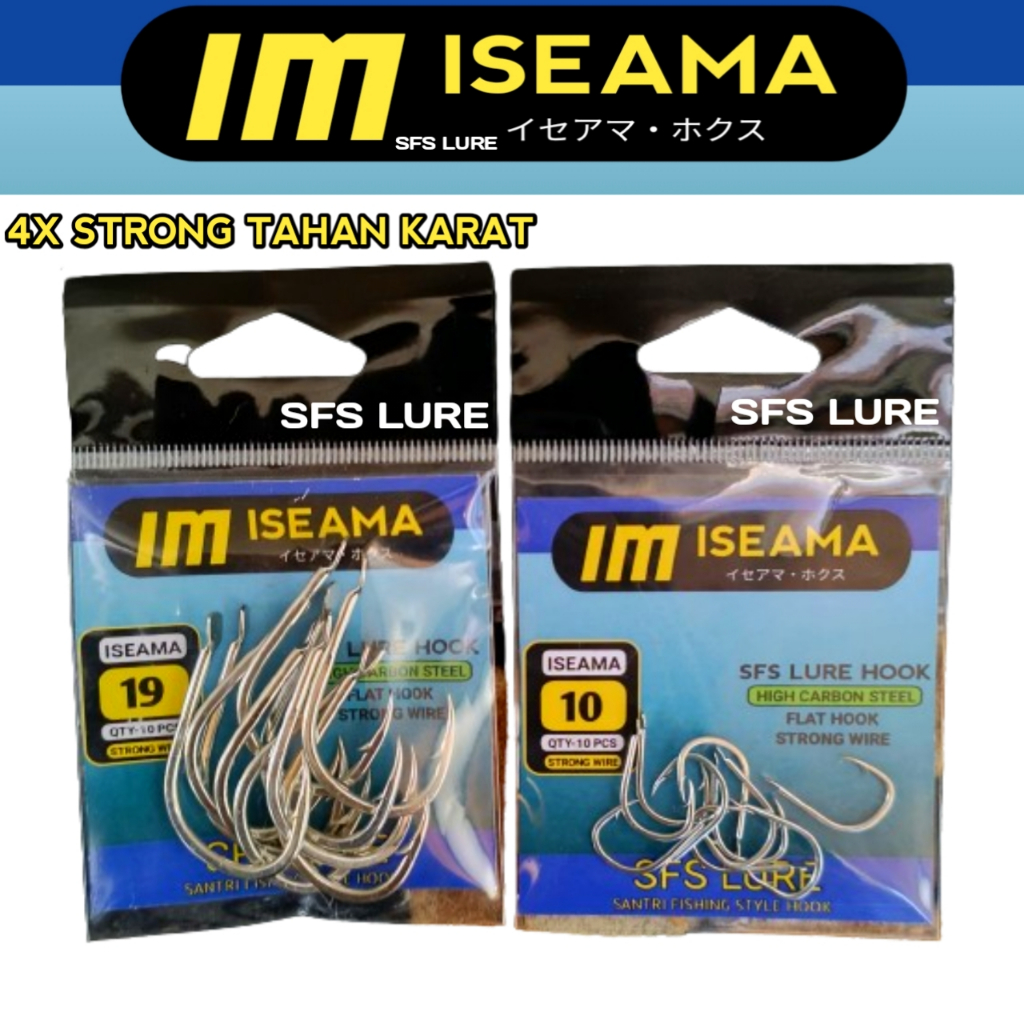 10pcs kail iseama 4x sfs lure kail iseama stainlessteel kail assist hook iseama hook kail iseama put