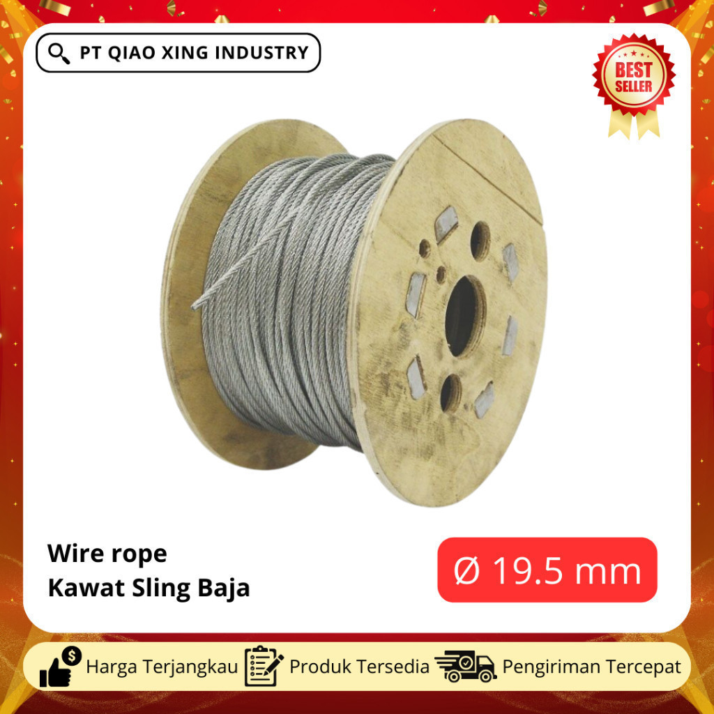 Wire Rope / Kawat Seling Baja - 19.5mm