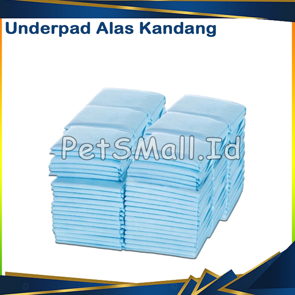 Underpad Alas Kandang Hewan - Under Pad Kucing Anjing Kelinci - Perlak Penyerap Pipis Hewan - Pads -