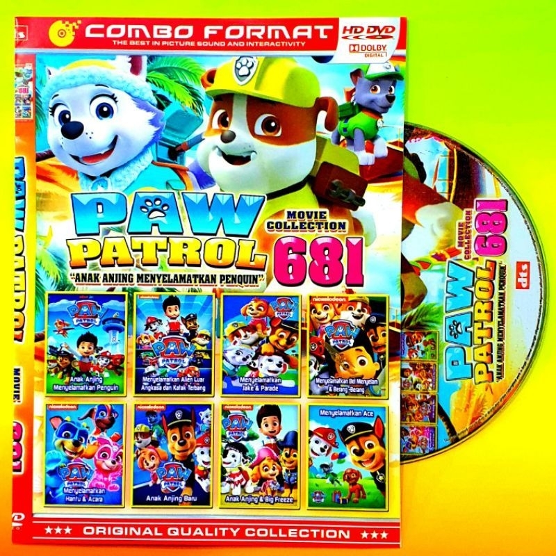 KASET DVD ANAK ANAK PAW PATROL DUBBING BAHASA INDONESIA