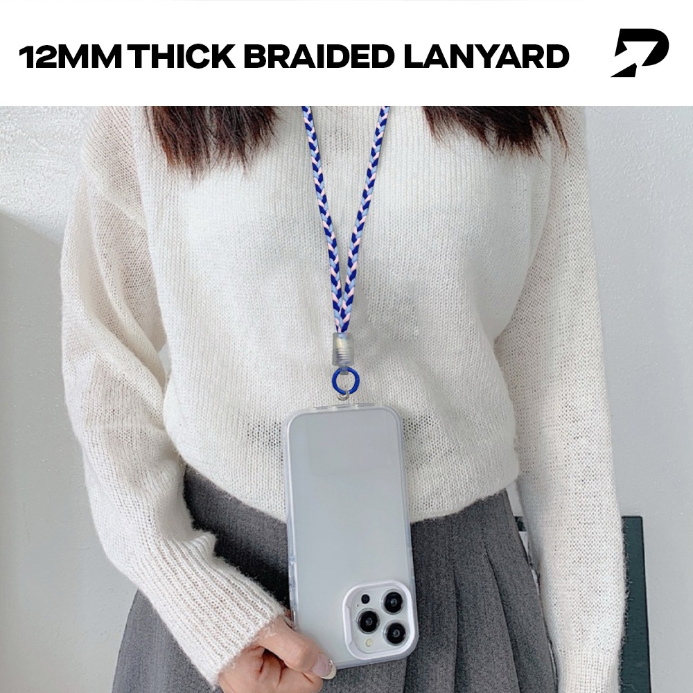 

12MM THICK BRAIDED LANYARD TALI LANYARD PANJANG 60CM