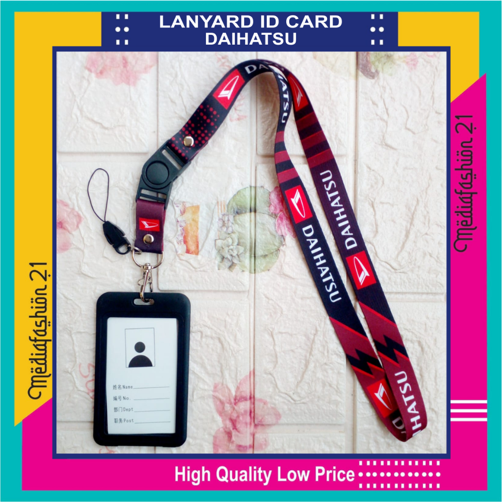 

Lanyard Tali Gantungan ID Card DAIHATSU (Printing) Free Strap Gantungan HP/Flashdisk