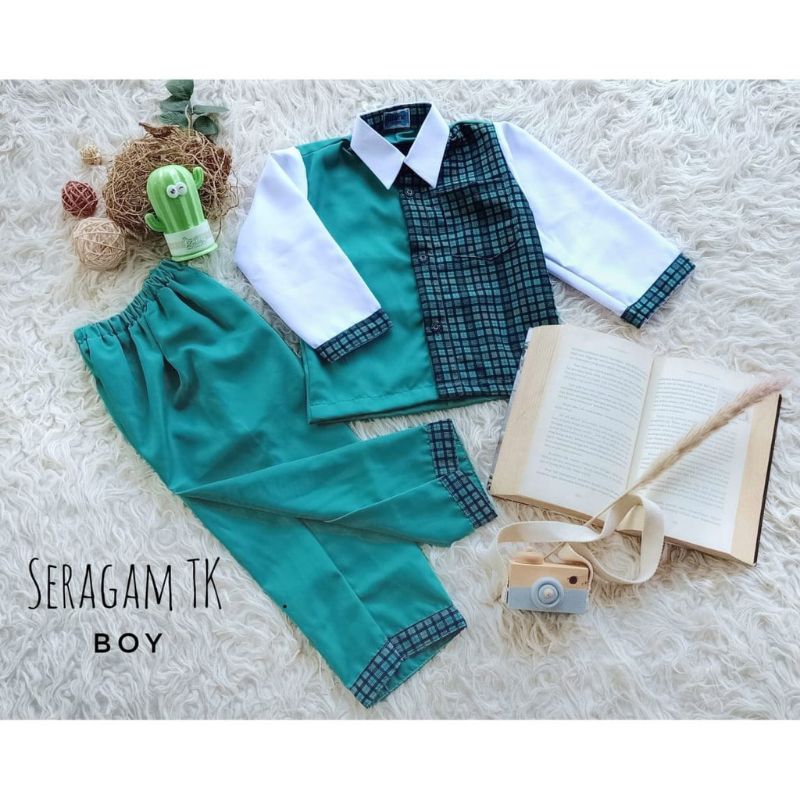 Seragam Sekolah TK | Seragam TK Muslim |  Seragam Sekolah Anak TK | Seragam Sekolah Anak TK Laki - L