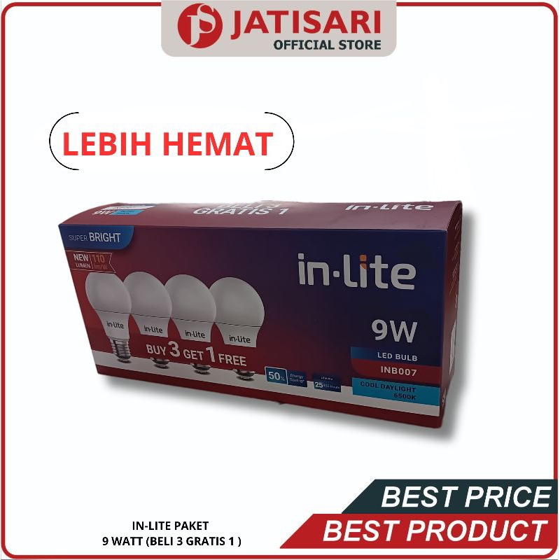 In lite led / in lite paket led /in lite 5w paket /in lite paket murah / In lite 9w / in lite 12w / 