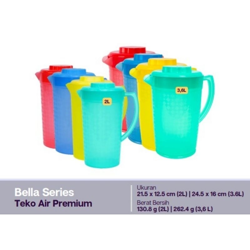 teko plastik air premium 2 liter tahan panas